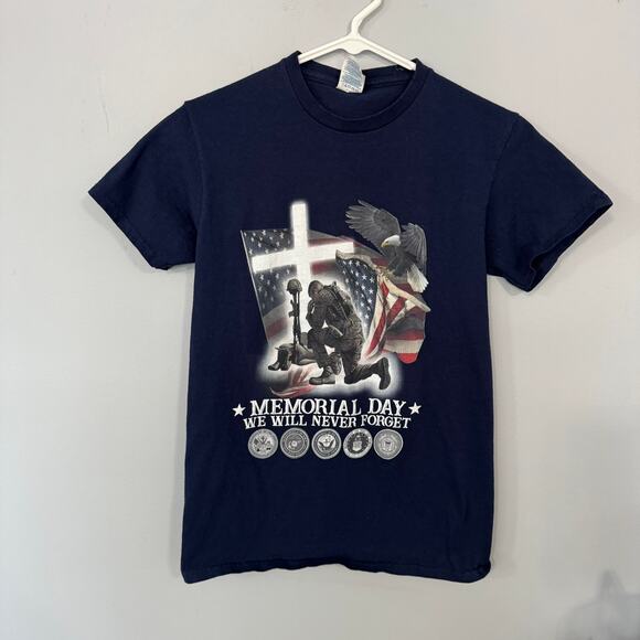 Delta Pro Weight Memorial Day Never Forget Short Sleeve Tee Shirt Size Small - Picture 1 of 6